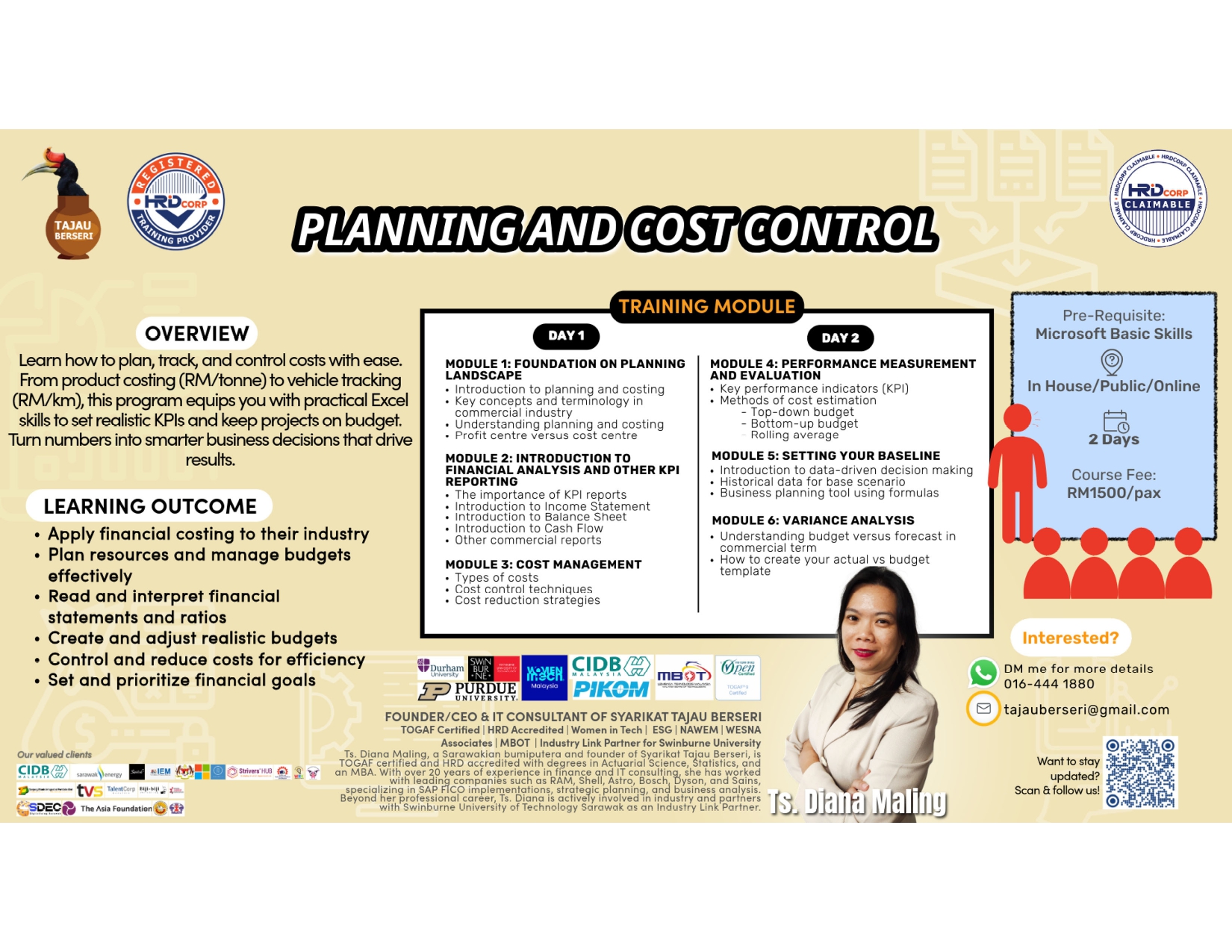 Planning and Cost Control Course